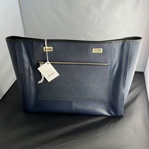 NWT Lo & Sons Seville Prima Shell 15”. Deep Navy/Gold/Black